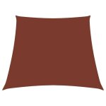 Prolenta premium - voile de parasol tissu oxford trap�ze 2 / 4x3 m terre cuite