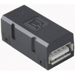 Prolongateur femelle usb 2. 0 femelle usb type a vers femelle usb type a noir metz connect 1401u00812ki ...