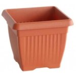 Prosperplast pot de fleurs terra, carr, 37 x 37 cm, couleur terre cuite