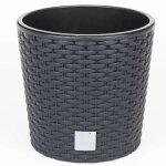 Prosperplast rato round drtus400l - s433 pot de fleurs, bac a fleurs, en plastique, deux en un