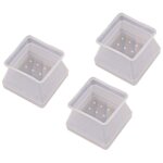 Protecteur de pied de chaise en silicone, 32 pi�ces, couvre - pieds carr�s