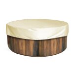 Protecteur de spa extrieur impermable et rsistant aux uv, housse de meubles de patio pour baignoire, ...