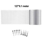 Protge - gouttire en maille d'aluminium avec crochets en fibre, couvertures de protection d'cran pour ...