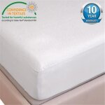 Prot�ge matelas 90 x 190 - 200 coton bouclette 100% imperm�able respirant forme drap housse blanc