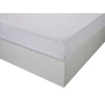Protge matelas absorbant 100% coton blanc 90x190 cm