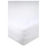 Prot�ge matelas - carlyne - 160 x 200 cm - molleton coton - imperm�able - anti - acarien