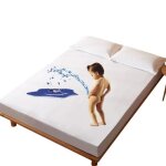 Protège matelas en coton imperméable 90x190 cm bonnet 30cm protection alèse anti - acariens hypoallergique ... Protège matelas en coton imperméable 90x190 cm bonnet 30cm protection alèse anti - acariens hypoallergique ...