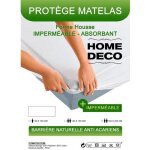 Protge matelas impermable 140x190 cm drap housse anti acariens