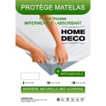 Prot�ge matelas imperm�able, absorbant et anti - acariens 90 x 190 cm