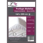 Prot�ge matelas - c�cile - 160x200 cm - imperm�able - anti - acariens - blanc