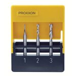 Proxxon jeu de fraises sur tige en métal 3 pièces Proxxon jeu de fraises sur tige en métal 3 pièces