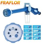 Pulvrisateur de jardin bleu pour lave - auto, fonction de connecteur de tuyau d'arrosage en plastique, ...