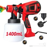 Pulvrisateur de peinture, pulvrisateur de peinture lectrique 550w avec rservoir amovible, jusqu', ...