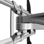 Puremounts pm - platinum - 65 support mural pour ecran plat noir / argent