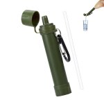 Purificateur d'eau d'urgence portable 0. 2 microns, avec paille, filtre a eau, pour l'ext�rieur
