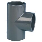 T� pvc pression 90 femelle / femelle � coller - diam�tre 63 codital