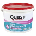Quelyd - colle toiles de verre rose 10 kg - 30601715