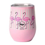 Quy cup, thermos tazza flamingo friends 300ml, tempo libero Quy cup, thermos tazza flamingo friends 300ml, tempo libero