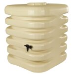 R�cup�rateur d'eau de pluie cubique 1000 l + kit raccord ch�neau - beige - bellijardin