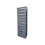Récupérateur d'eau de pluie wood 300 l imitation bois anthracite - bellijardin Récupérateur d'eau de pluie wood 300 l imitation bois anthracite - bellijardin