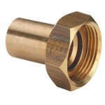 Raccord 1 pi�ce bronze m�le cuivre Ø 28 �crou Ø 33 / 42 viega