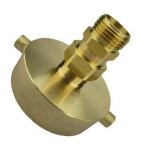 Raccord de bouche d'incendie en laiton 2 - 1 / 2 po femelle x 3 / 4 po ght mâle adaptateur de tuyau, ... Raccord de bouche d'incendie en laiton 2 - 1 / 2 po femelle x 3 / 4 po ght mâle adaptateur de tuyau, ...