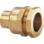 Raccord circuit gaz - tuyau pe 40 mm - � braser sur tuyau cuivre 33 / 35 gurtner