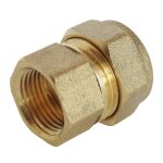 Raccord � compression laiton tc 14 - femelle 15 / 21