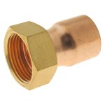 Raccord cuivre droit � souder sur tube cuivre Ø22 - sortie �crou tournant femelle 20 / 27 (3 / 4 ) lot ...