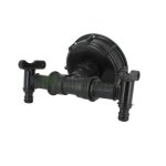 Raccord cuve eau s100x8 - 2 robinets avec nez (type gardena)