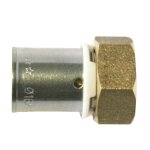 Raccord droit  sertir pour tube per Ø16 - femelle 15 / 21