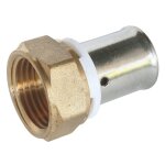 Raccord droit  sertir pour tube per Ø20 - femelle 20 / 27