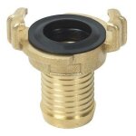 Raccord express cannel� laiton pour tuyau arrosage diam�tre 15mm