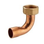 Raccord fer / cuivre 2 pi�ces coud� �crou prisonnier 12 f15x21 noyon & thiebault