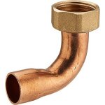 Raccord fer / cuivre 2 pices coud crou prisonnier 14 f12x17 noyon & thiebault