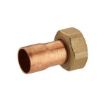 Raccord fer / cuivre 2 pi�ces droit �crou prisonnier 12 f12x17 noyon & thiebault