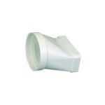 Raccord mixte droit pour conduit rectangulaire pvc rigide diametre 125 mm atlantic