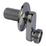 Raccord mural contre coud m15 / 21 - m20 / 27 32mm rosace
