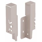Raccords de paroi arrire pour tiroir arcitech - h126 mm - argent hettich