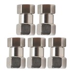 Raccords de plomberie  filetage femelle en acier inoxydable, 5 pices, adaptateur de tuyau pour chauffe ...