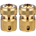 Raccords rapides pour tuyaux d'arrosage en laiton, 1 / 2