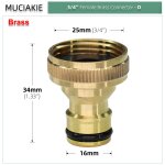 Raccords de robinet en laiton, 1 / 2 en effet, 3 / 4 en effet, 1 filetage, connecteurs de robinet en ...