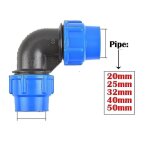 Raccord de robinet en pvc pe 20 / 25 / 32 / 40 / 50 mm, raccord de robinet en plastique pour tuyau d'arrosage ...