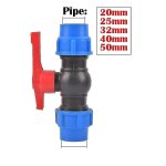 Raccord de robinet en pvc pe 20 / 25 / 32 / 40 / 50 mm, separateur d'eau, connecteur de valve en plastique, ...