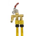 Raccord tuyau arrosage 3 entrees laiton 15x21mm