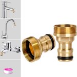 Raccord de tuyau d'arrosage intrieur - femelle (22 mm) vers mle (24 mm) raccords filets - connecteur ...