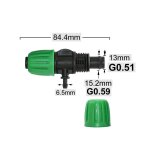 Raccords de tuyaux en pe avec bouchon d'extrmit coud en t, raccord de rduction de 5 / 8  4 / 7mm, ...