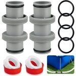 Raccord tuyau piscine 38mm, adaptateur de tuyau de piscine pour intex bestway coleman, connecteur de ... Raccord tuyau piscine 38mm, adaptateur de tuyau de piscine pour intex bestway coleman, connecteur de ...