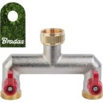 Raccordement r�servoir - bradas - aw997715 - collecteur 2 voies - vannes gw 3 / 4 - laiton