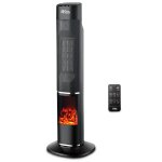 Radiateur c�ramique oscillant 2000w avec effet flamme